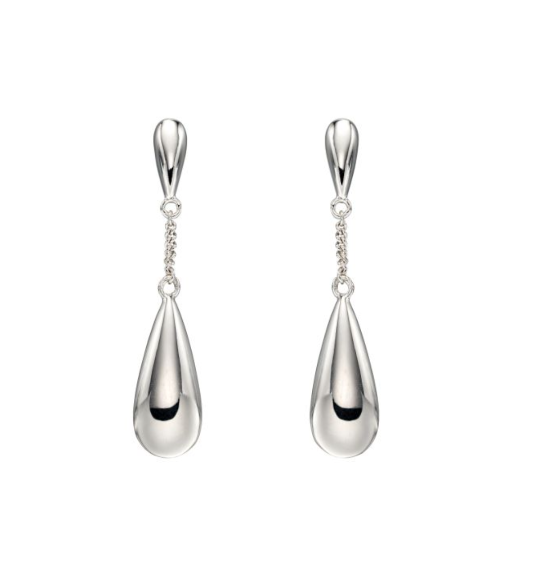 Silver Teardrop Earrings | Hoppers Jewellers