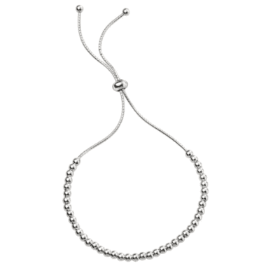 Silver Ball Bracelet With Toggle