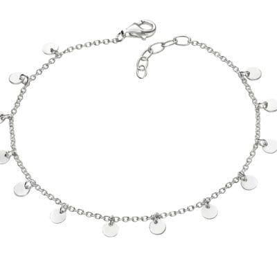Silver Bracelet with Mini Discs