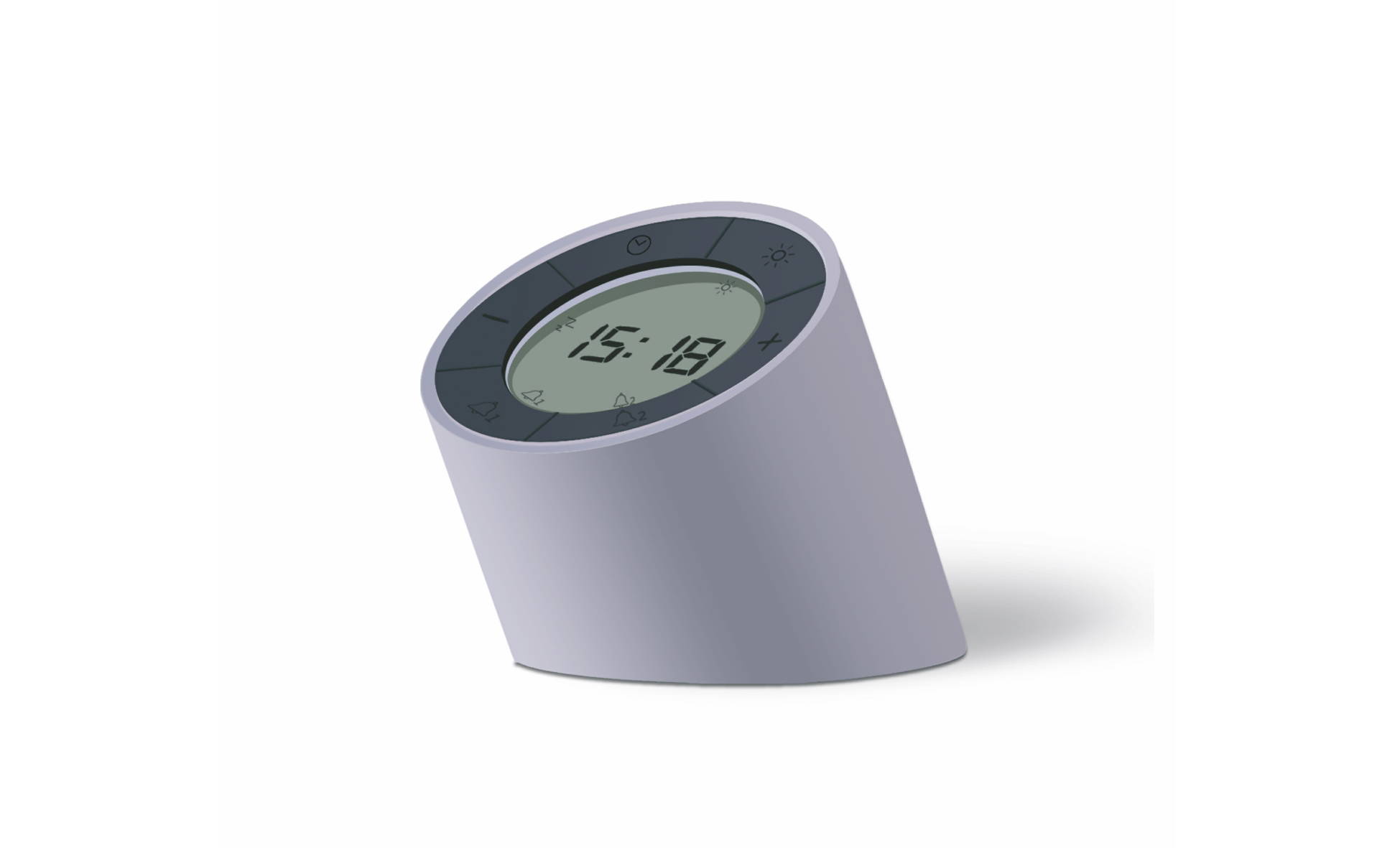 Gingko The Edge Light Alarm Clock Hoppers Jewellers