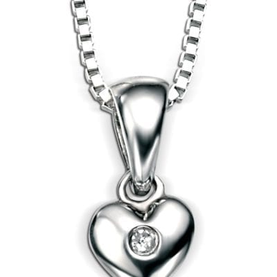 Silver D for Diamonds Child's Pendant