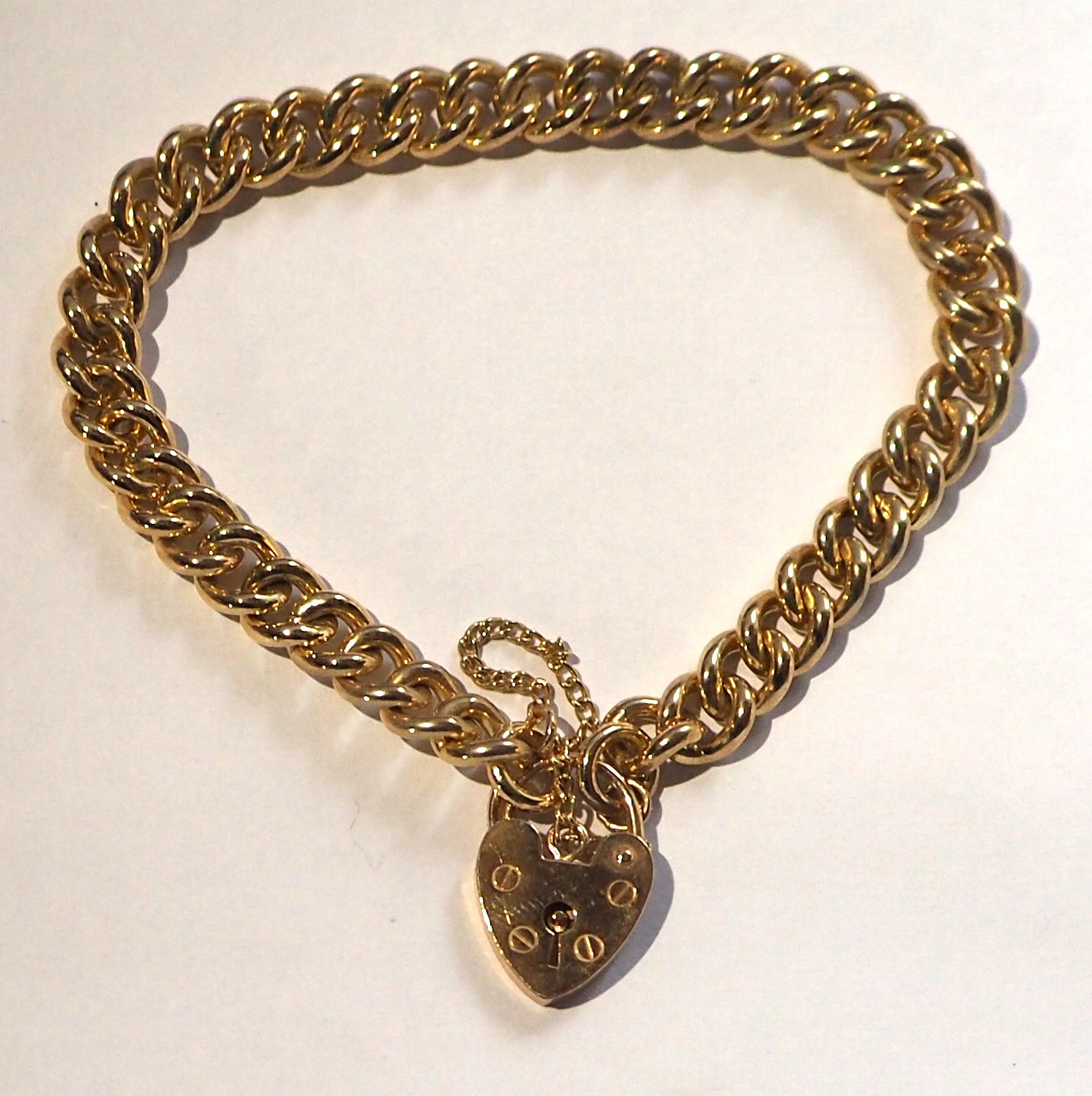 Love GOLD 9Ct Gold Fancy Link Curb Bracelet - Livingstons Jewellers