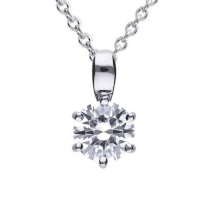 Diamonfire Claw Set Zirconia Necklace