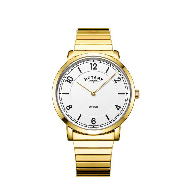 Rotary London Expander Gents Watch (Gold Plated)