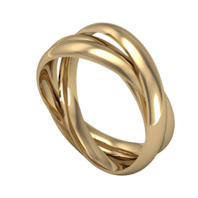 Yellow Gold Russian Wedding Ring