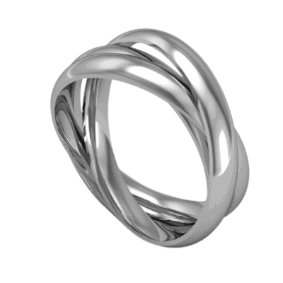 White Gold Russian Wedding Ring