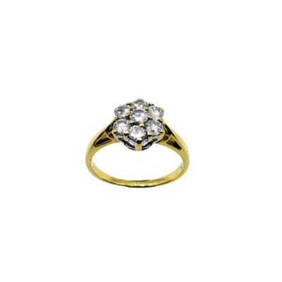 Pre-owned seven stone diamond ring