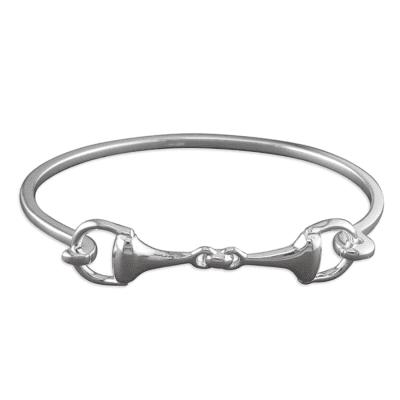 Sterling silver snaffle bangle