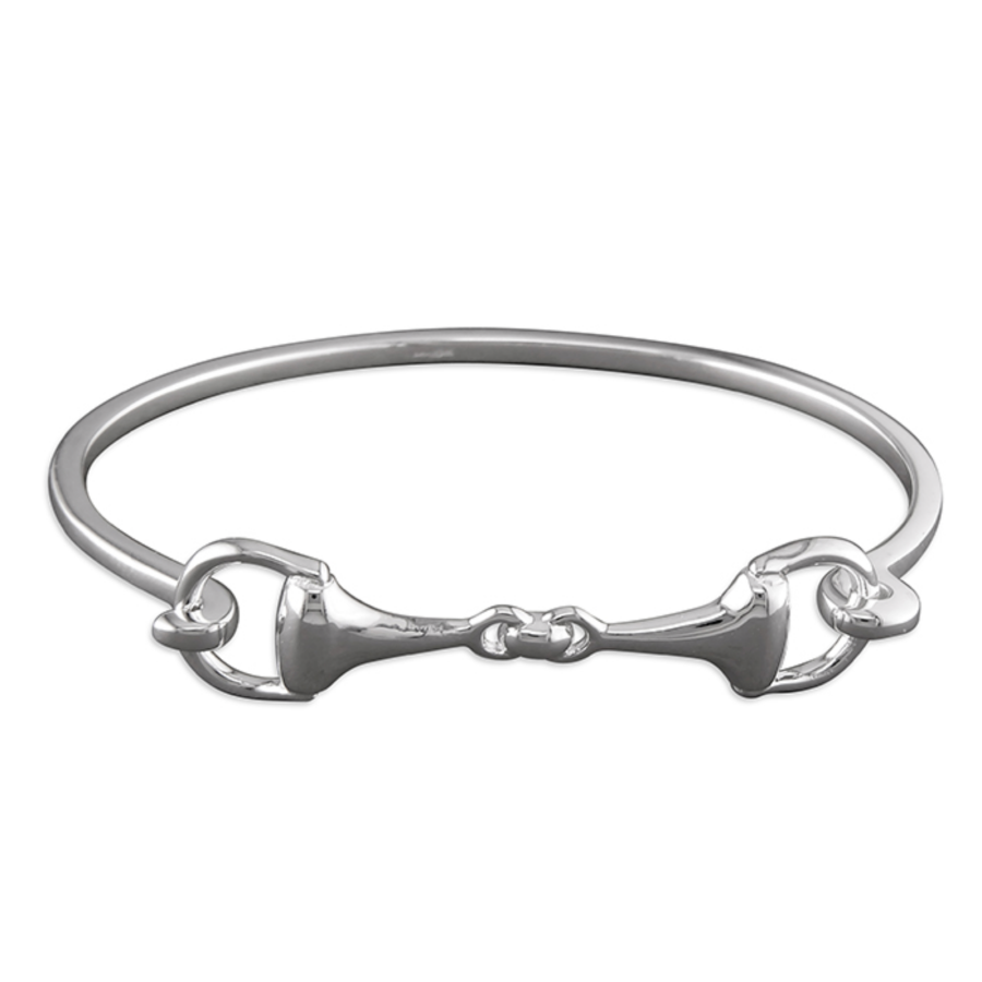 Sterling silver snaffle bangle