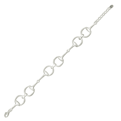 Sterling silver light snaffle bracelet