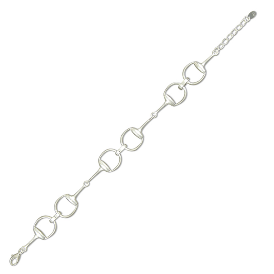 Sterling silver light snaffle bracelet